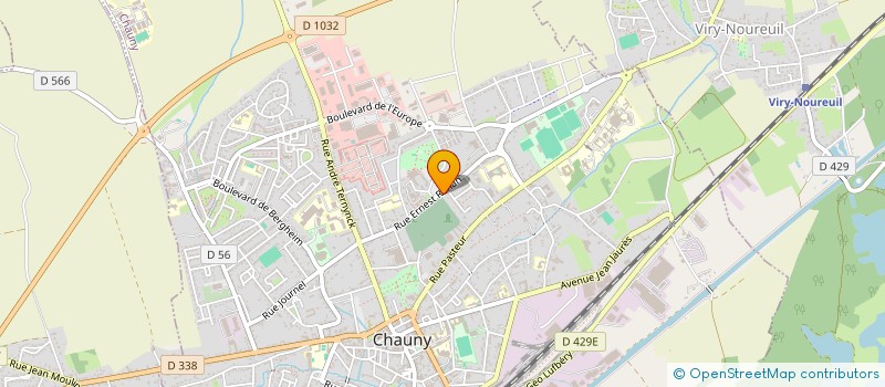 localisation de l'entreprise SCI CASTIN  CHAUNY