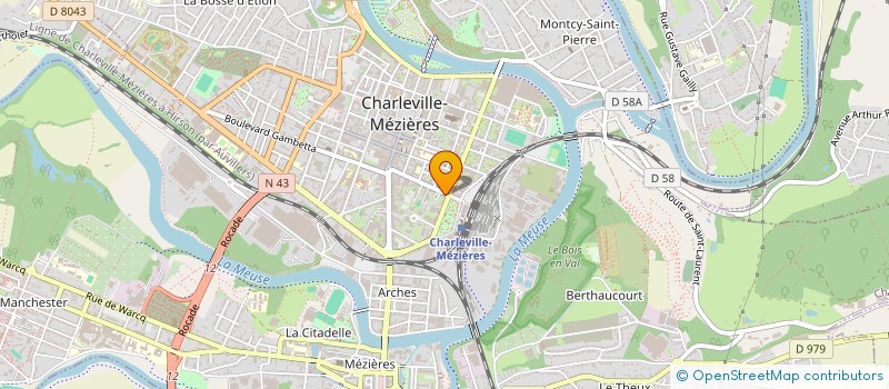 localisation de l'entreprise SCI CASTING à CHARLEVILLE-MEZIERES