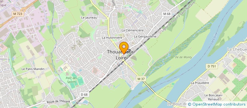 localisation de l'entreprise SCI CASTLE  THOUARE-SUR-LOIRE