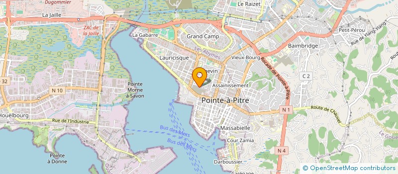 localisation de l'entreprise SCI CASTOR à POINTE A PITRE