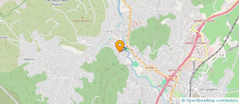 localisation de l'entreprise SCI CASTOR à SOLLIES-TOUCAS