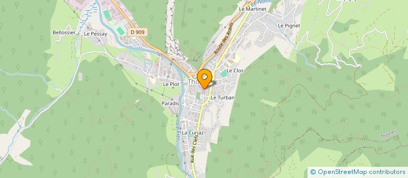 localisation de l'entreprise SCI CASTORS à THONES