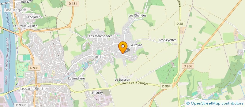 localisation de l'entreprise SCI CASTORS à FRANS
