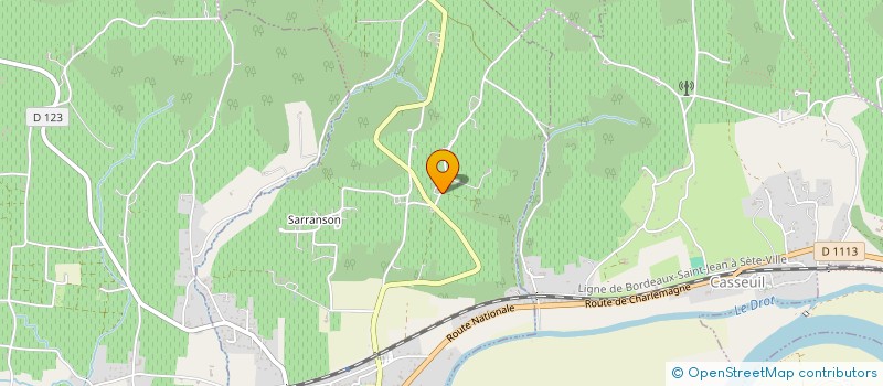 localisation de l'entreprise SCI CASTOURET  CAUDROT