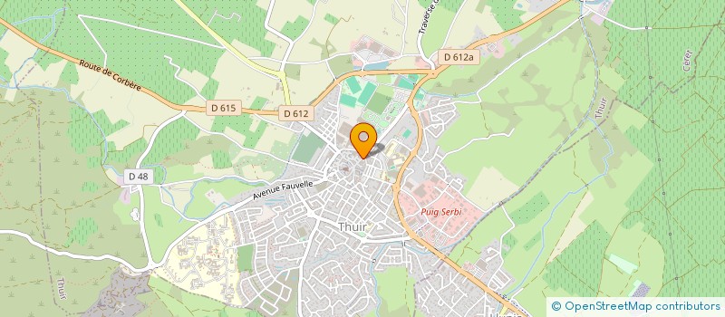 localisation de l'entreprise SCI CASUR  THUIR