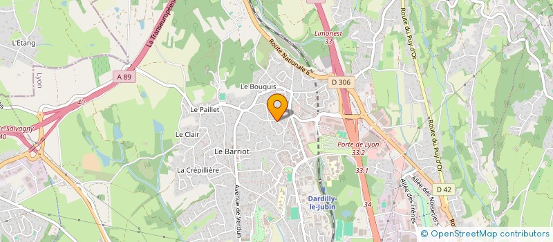 localisation de l'entreprise SCI CASVAN  DARDILLY