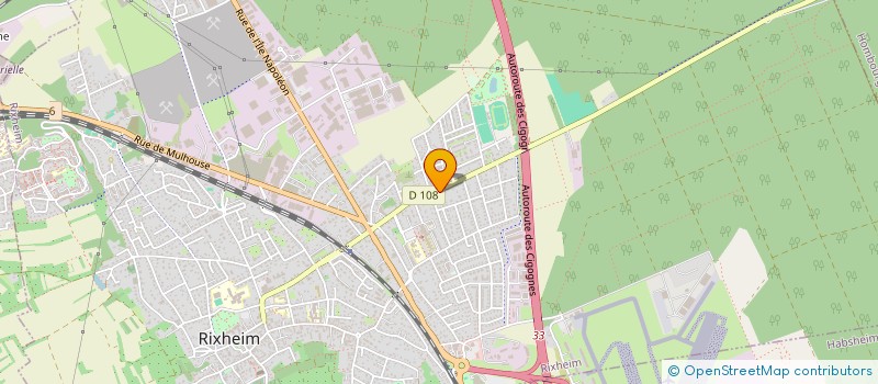 localisation de l'entreprise SCI CASWA  RIXHEIM