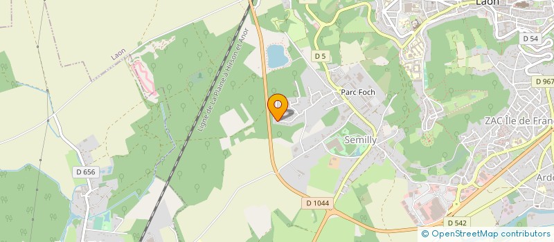 localisation de l'entreprise SCI CASY à LAON