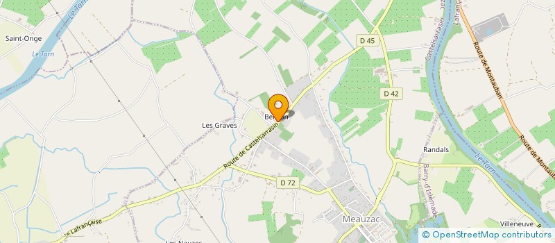 localisation de l'entreprise SCI CASY  MEAUZAC