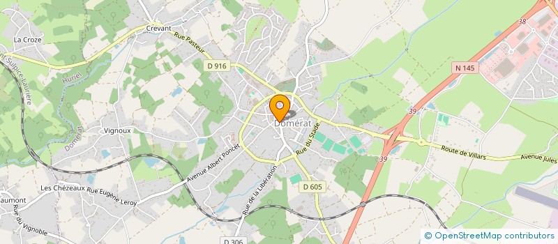 localisation de l'entreprise SCI CASY à DOMERAT