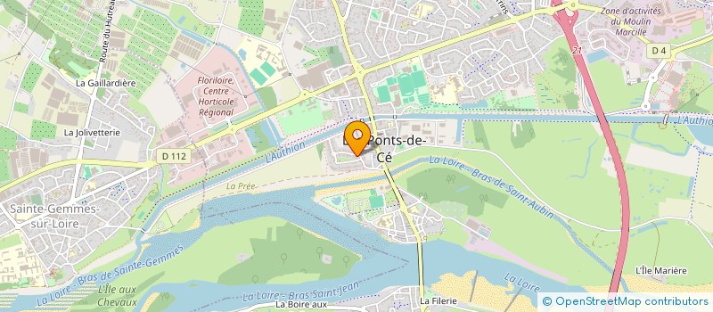 localisation de l'entreprise SCI CAT  LES PONTS-DE-CE