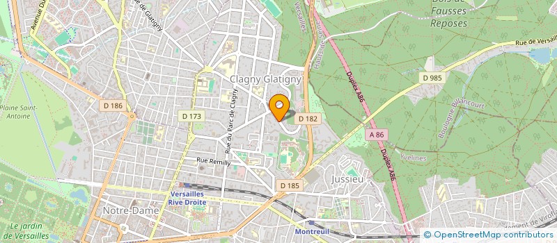 localisation de l'entreprise SCI CAT à VERSAILLES