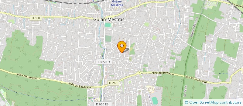 localisation de l'entreprise SCI CAT  GUJAN-MESTRAS