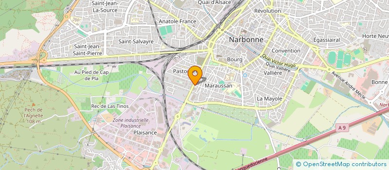 localisation de l'entreprise SCI CAT à NARBONNE