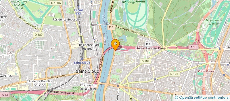 localisation de l'entreprise SCI CAT92 à BOULOGNE BILLANCOURT