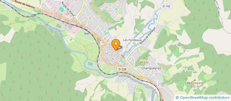 localisation de l'entreprise SCI CATALA CLAIR à DIE