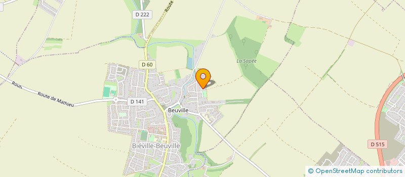 localisation de l'entreprise SCI CATALEX  BIEVILLE-BEUVILLE