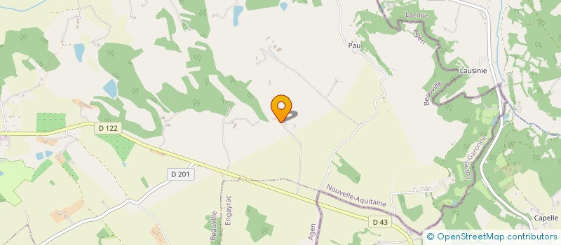 localisation de l'entreprise SCI CATALPA  BEAUVILLE