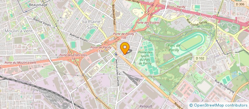 localisation de l'entreprise SCI CATANE  VENISSIEUX