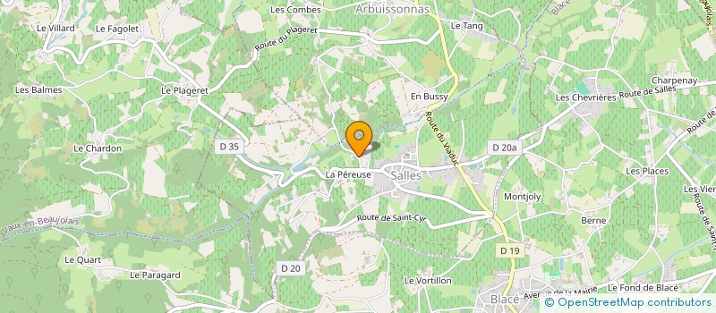 localisation de l'entreprise SCI CATANE  SALLES-ARBUISSONNAS-EN-BEAUJOLAIS