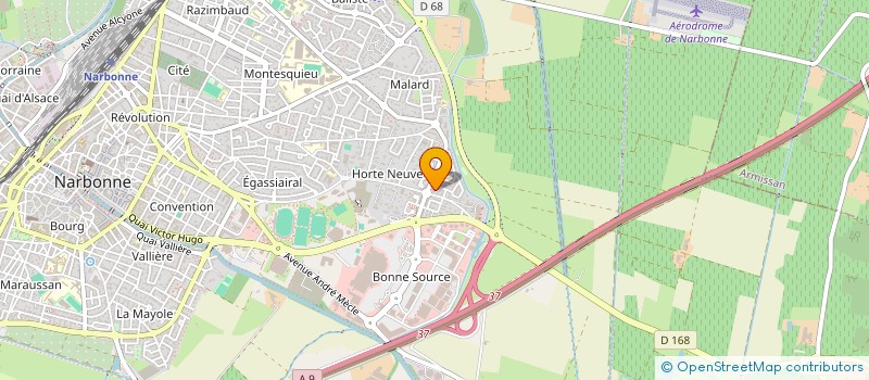localisation de l'entreprise SCI CATANY GIRAUD  NARBONNE