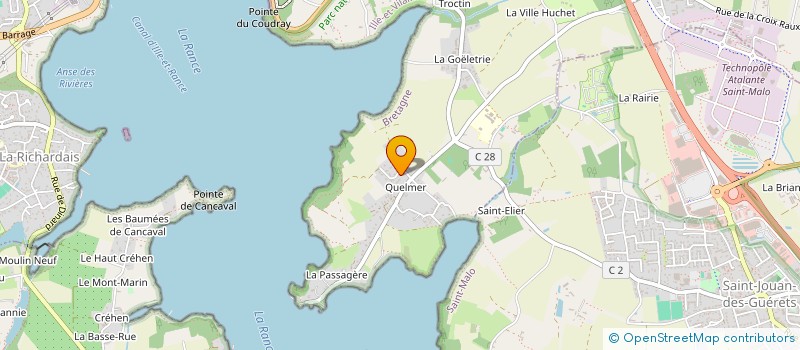 localisation de l'entreprise SCI CATBA  SAINT-MALO