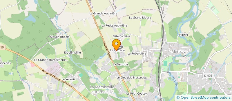 localisation de l'entreprise SCI CATEL  METTRAY