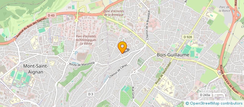 localisation de l'entreprise SCI CATELNICA à BOIS-GUILLAUME