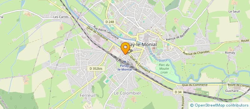 localisation de l'entreprise SCI CATEOL  PARAY-LE-MONIAL