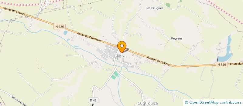 localisation de l'entreprise SCI CATHALA-LANG  VERFEIL