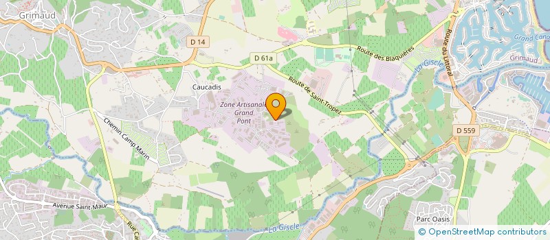 localisation de l'entreprise SCI CATHCEC à GRIMAUD