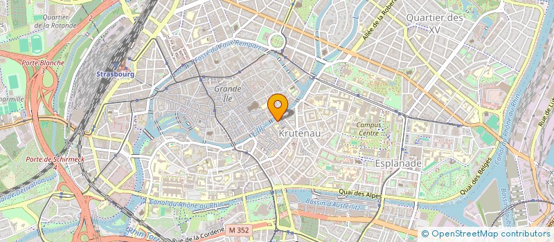 localisation de l'entreprise SCI CATHEDRA  STRASBOURG