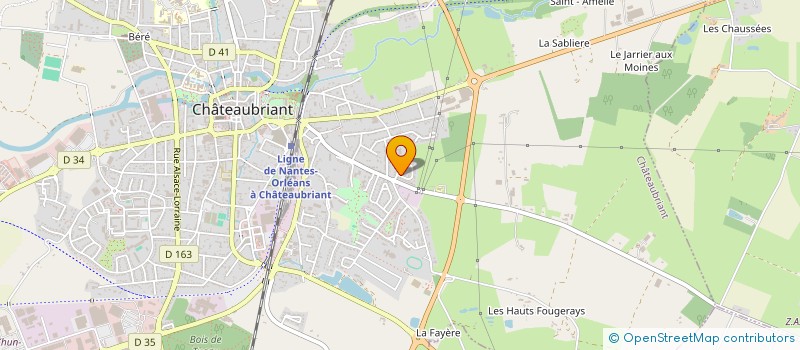 localisation de l'entreprise SCI CATHELINA  CHATEAUBRIANT