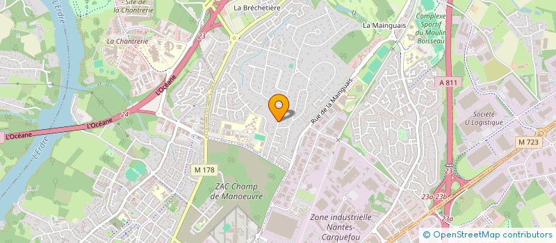 localisation de l'entreprise SCI CATHER  CARQUEFOU