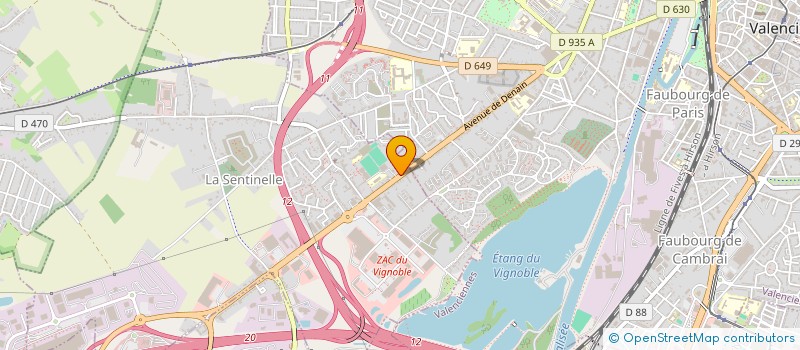 localisation de l'entreprise SCI CATHERAL  LA SENTINELLE