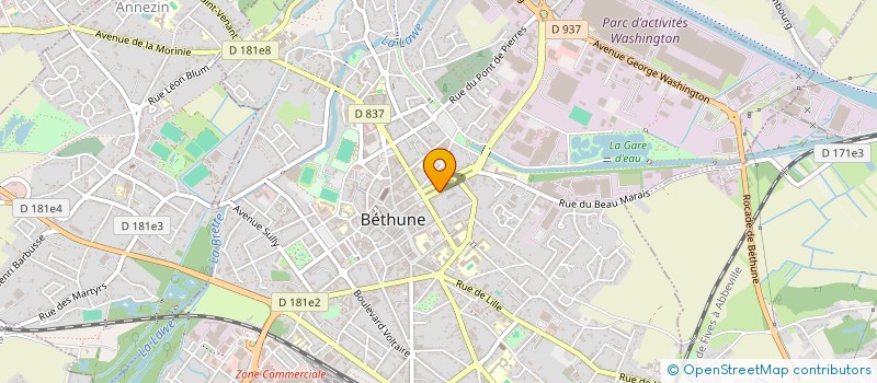 localisation de l'entreprise SCI CATHERIC  BETHUNE