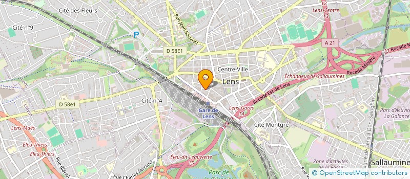 localisation de l'entreprise SCI CATHERINA  LENS