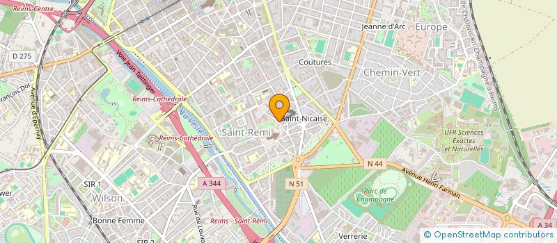 localisation de l'entreprise SCI CATHERINE  REIMS