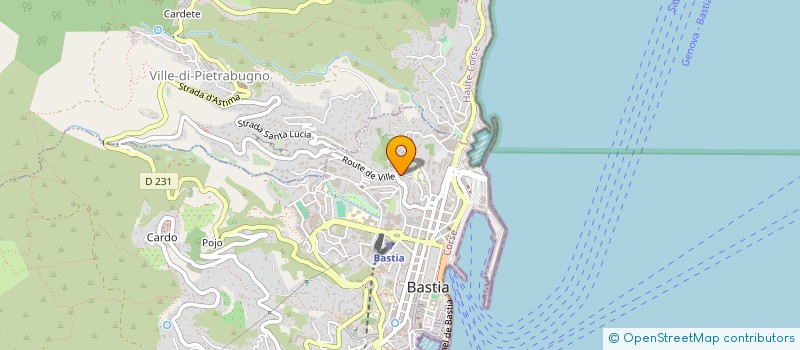 localisation de l'entreprise SCI CATHERINE à BASTIA