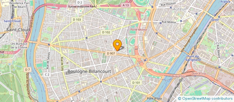 localisation de l'entreprise SCI CATHERINE à BOULOGNE-BILLANCOURT