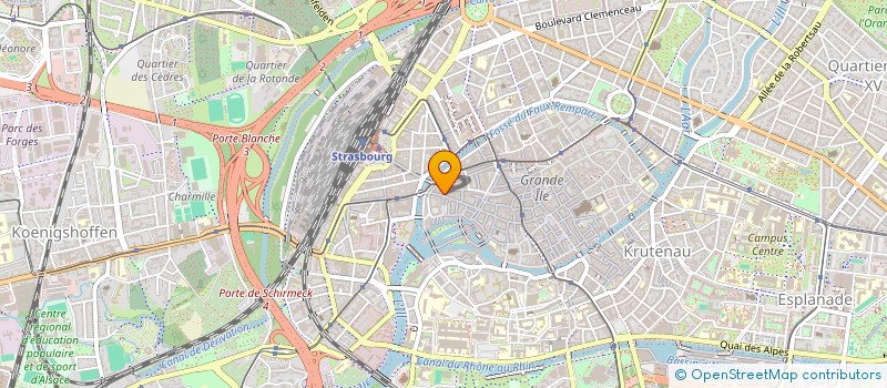 localisation de l'entreprise SCI CATHERINE DE BOURGOGNE  STRASBOURG