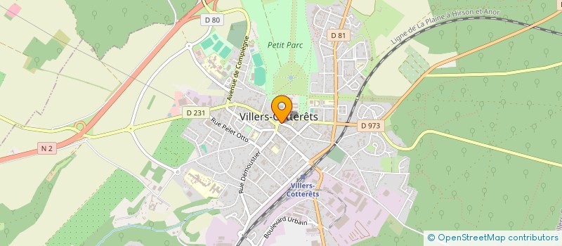 localisation de l'entreprise SCI CATHERINE ET PASCAL à VILLERS-COTTERETS
