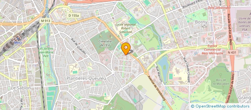 localisation de l'entreprise SCI CATHERINE GHARAVI  METZ