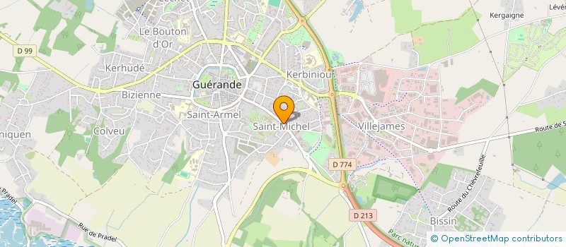 localisation de l'entreprise SCI CATHERINE GUILMET-GRUN  GUERANDE