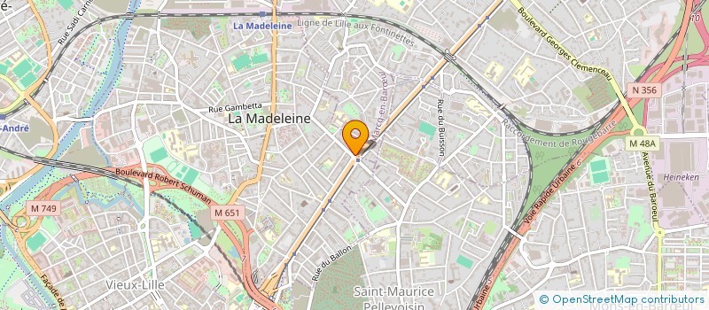 localisation de l'entreprise SCI CATHI II à LA MADELEINE