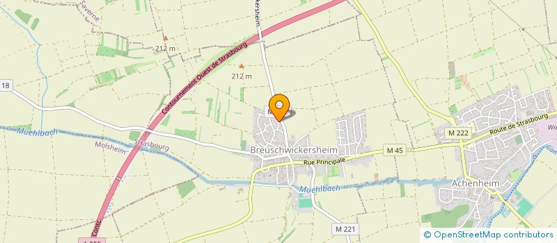 localisation de l'entreprise SCI CATHIEU  BREUSCHWICKERSHEIM