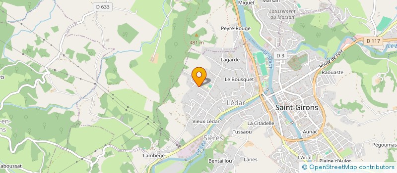 localisation de l'entreprise SCI CATHODIMA à SAINT-GIRONS
