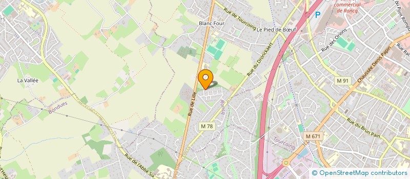 localisation de l'entreprise SCI CATHOLENE à RONCQ