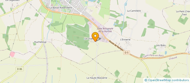 localisation de l'entreprise SCI CATHOR-DIELIE  CHAUMES-EN-RETZ