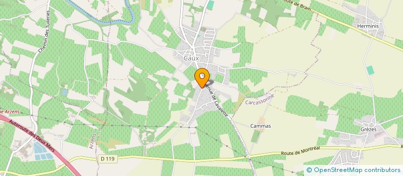 localisation de l'entreprise SCI CATHY  CAUX-ET-SAUZENS